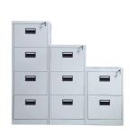 Multi Drawers White Metal Storage Cabinet