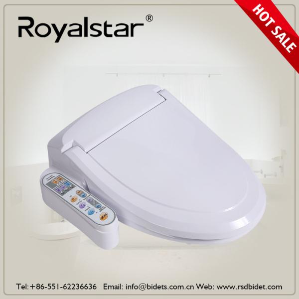 Electric Hygienic Heated Toilet Seat Bidet , Automatic Toilet Seat ABS Plastic