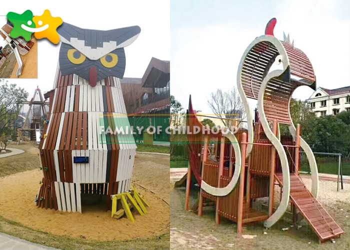 Custom Design Outdoor Amusement Park Equipment Animal Theme Anti Crack