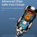 Fireproof PC Phone USB Car Chargers Mini 20W PD3.0 QC3.0