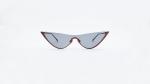 Summer cool Typical Cateye Sunglasses one piece lens half rims metal Eyeglasses