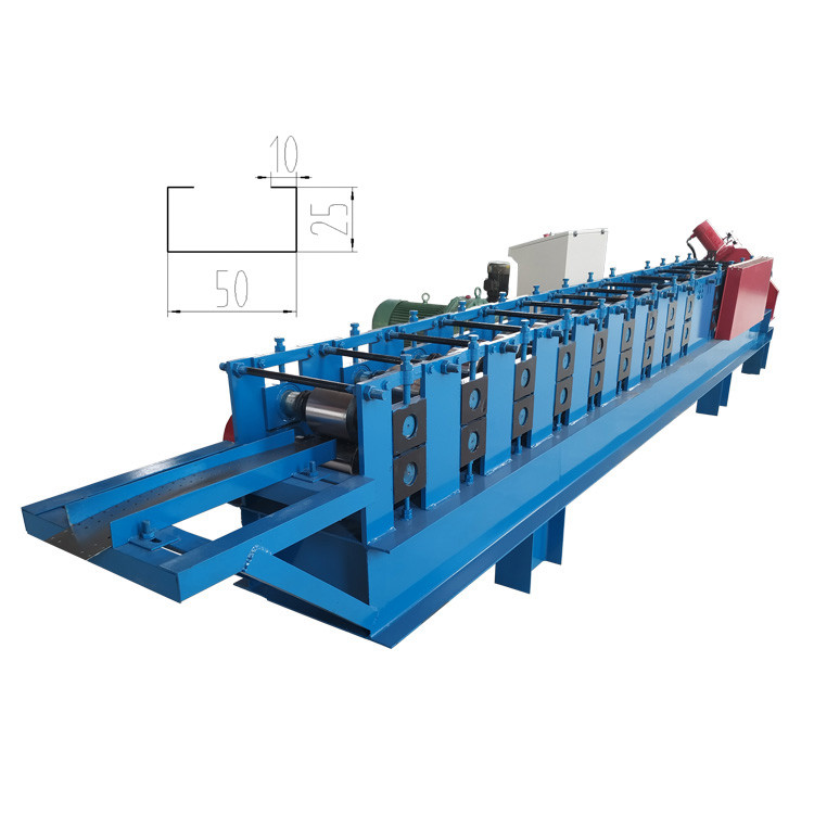 16 Rows Purlin Roll Forming Machine / C Channel Roll Forming Machine Width 80-300mm