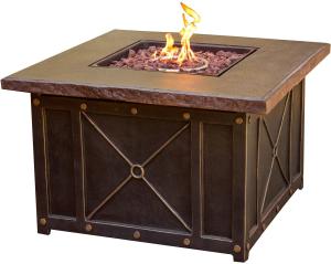 Wholesale Customized Size Square Gas Brazier Gas Square Fire Pit Outdoor Furniture from china suppliers