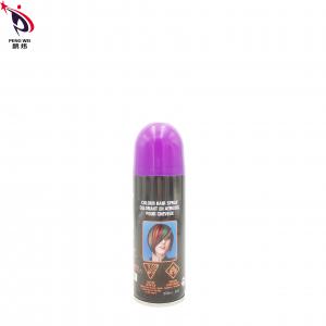 Wholesale Nontoxic Tin Temporary Hair Dye Spray , Smudgeproof Purple Hair Color Spray from china suppliers
