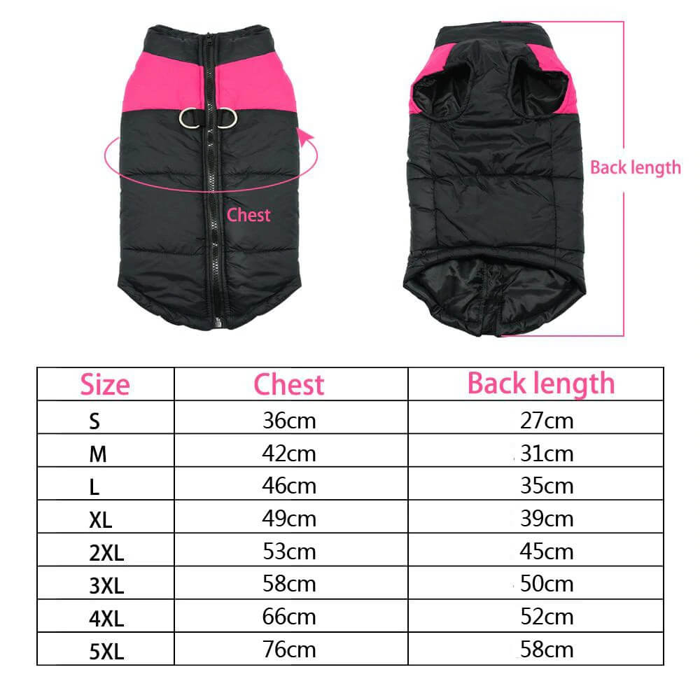 Waterproof Dog Coats , Warm Puppy Winter Clothes / Vest / Jacket