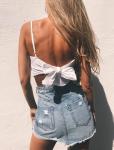 Square Neck Spaghetti StrapMini Top