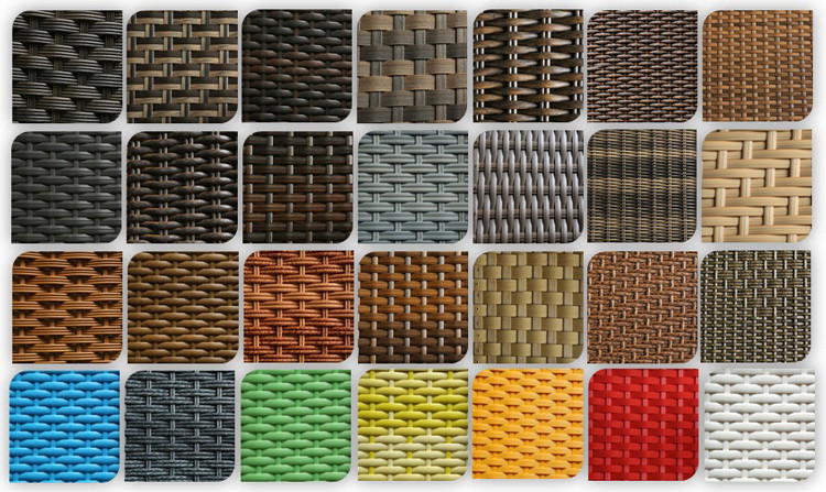 Round Size Pe Rattan Material , Durable Bleached Cane Rattan Webbing