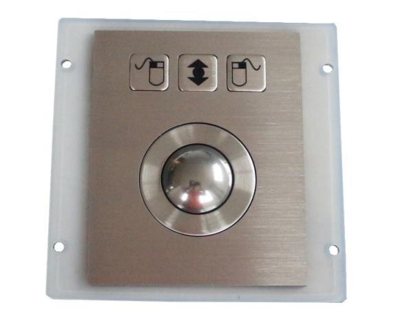 Vandal Resistant High 800 Dpi Optical Trackball Pointing Device Stainless Steel