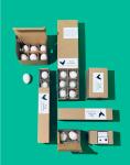 Recyclable Gift Quail Egg Packing Box Custom For Farm Cardboard Paper