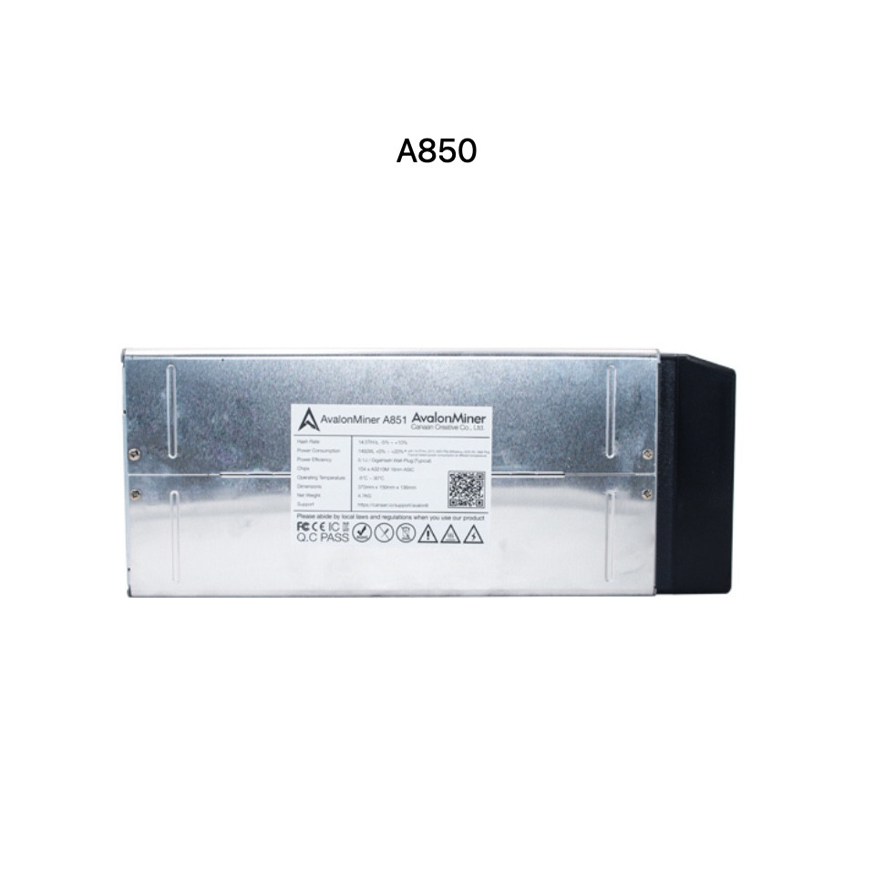 1350W Sha256 Asic Miner Canaan Avalon A850 13.5T Hashrate