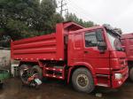 HOWO 375 Euro 3 Used Dump Trucks 9000 * 2500 * 3500 Mm Easy Operation