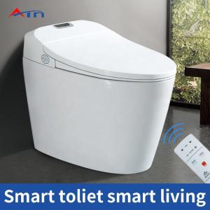 Wholesale American Standard Bathroom Smart Toilet , One Piece Round Toilet 520 Mm Height from china suppliers
