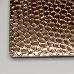 Rose Gold Honeycomb Stamped Stainless Steel Plate Wall Decorateive Sheet