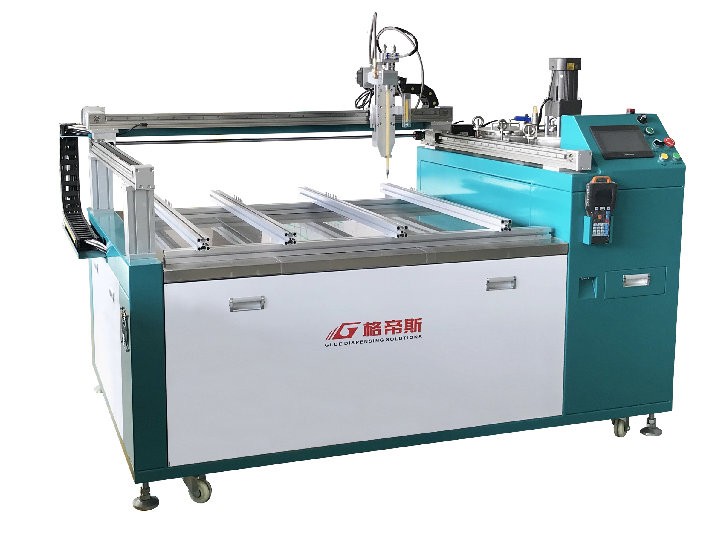 3 Axis Automated Adhesive Dispenser Black Silicone Gluing Dispenser Customized