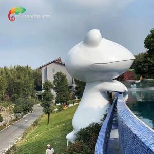 Wholesale Theme Water Park Fiberglass Animatronic Frog Statue weather resistance from china suppliers
