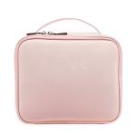 Fashion Large Travel Reusable Waterproof Plain PU Leather Toiletry Makeup Brush