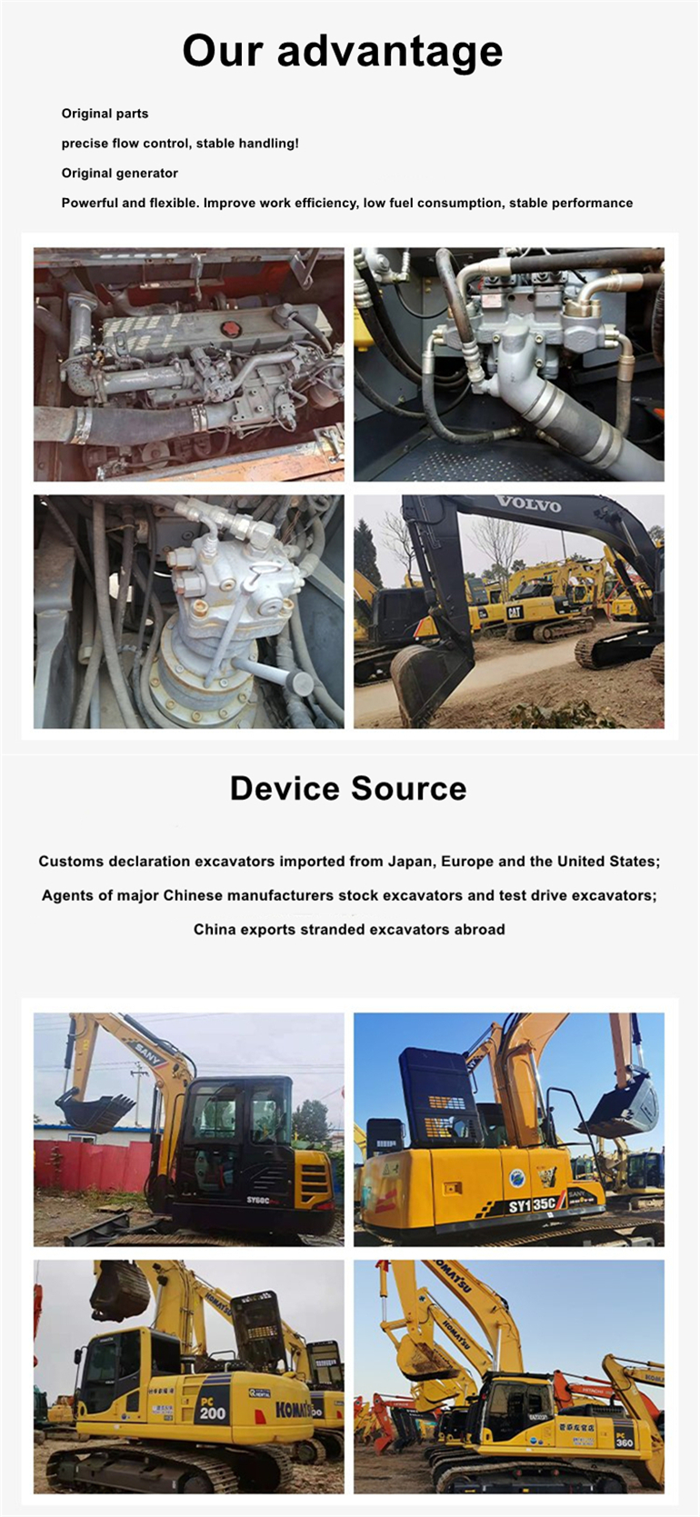 PC58-8 PC60-8 PC70-8 Second Hand Excavator 6.18 Ton Used Crawler Excavator