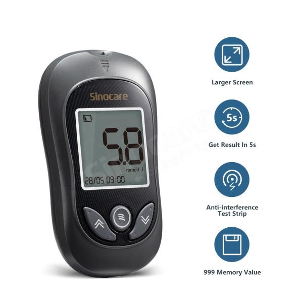 PVC Non Invasive Blood Glucose Meter Continuous 5s Electronic Blood Sugar