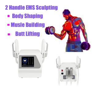 Wholesale 2 Handle EMS Sculpting Slim Muscle Stimulator Machine Body Shaping Beauty Salon Equipment from china suppliers
