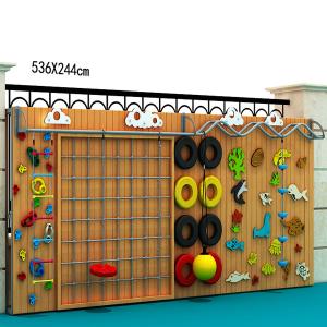 Wholesale NO Inflatable Custom Kids Climbing Wall for Outdoor Play in Park and Yard from china suppliers