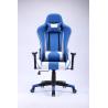 Buy cheap Blue Ergonomic Gaming Swivel Chairs 0.169CBM Revolving Chair Back Support from wholesalers