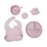 Buy cheap Unbreakable Suction Baby Silicone Feeding Set 5pcs Food Grade With Sippy Cup from wholesalers