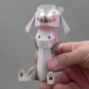 Wholesale DIY Paper Toys Origami Toys Creative Cartoon Pet Wolf Dog Origami Paper Toys Organ Bounce Explosion Origami Toys from china suppliers