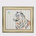 Snag Free Tiger Chinese Zodiac Art , Durable Diy Paintings For Home Decor