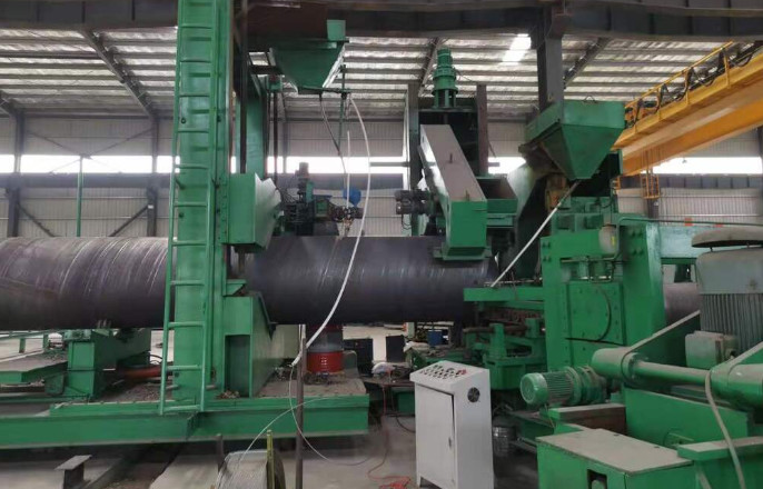 High Efficiency Round Spiral Pipe Milling Machine Easy Maintenance