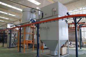 Wholesale Hardware Electrical Area Conveyorised Powder Coating Plant from china suppliers
