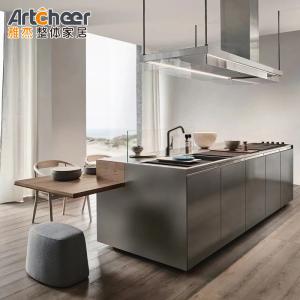 Wholesale Base Cabinets Luxury Italian Design Modern Kitchen Cabinet Set Stone Top Wood Frame from china suppliers
