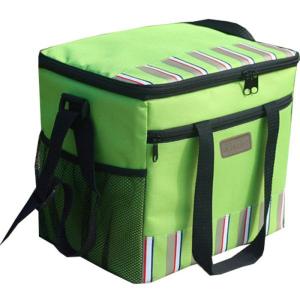 Wholesale Green Large Insulated Cooler Bags 600D polyester with food standard PVC lining from china suppliers
