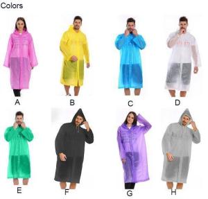 Wholesale Oxford Raincoat Polyester &amp; PVC Raincoat PVC Raincoat EVA Raincoat, Rain Poncho Reusable Unisex for Women Rain Cape from china suppliers