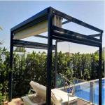 Aluminum PVC Pergola Awning Kits Sunroom Sunshade Motorised Retractable Roof