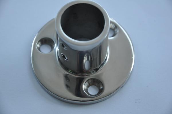 ISURE MARINE Boat Hand Rail Fitting 90 Degree 1'' Round Stanchion Base Marine