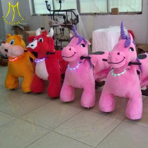 Wholesale Hansel hot selling kids coin operated rides on electric stuffed animal for mall from china suppliers