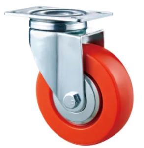 Wholesale Red Caster Polyurethane Wheels For Counter 100kgs from china suppliers