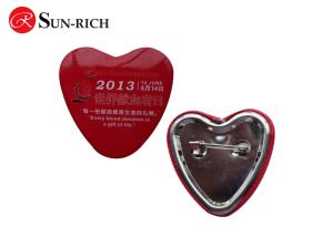 Wholesale Heart shape Tin Badges for promotion gift from china suppliers