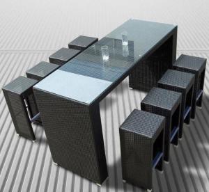 Wholesale Leisure Aluminium Outdoor Garden PE Rattan wicker chair patio Backyard table and chairs from china suppliers