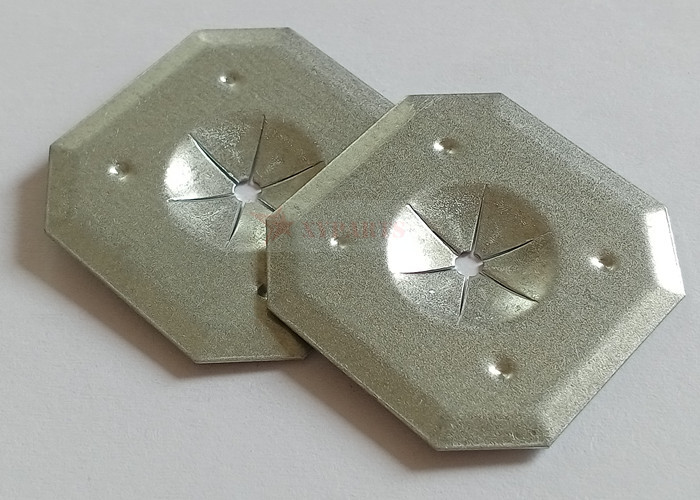 Galvanized Steel 32mmx32mm Square Self-Locking Washer For Insulation Pins