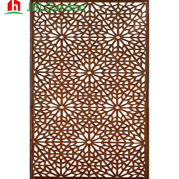 900*1800mm Corten Decorative Panels Outdoor Laser Cut Metal Privacy Screen