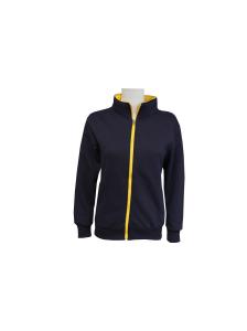 Wholesale 360 GSM Polyester Fleece Lined Winter Jacket Women Thermal Black Contrast Jacket from china suppliers