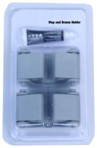 Wholesale 2 Units Per Pack Single Slot Mop And Broom Griper Holder &amp; Tool Hangers from china suppliers