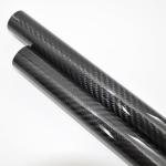 Low Weight 3K Carbon Fiber Roll Wrapped Twill Tube ~ 3" ID x 72", Gloss Finish