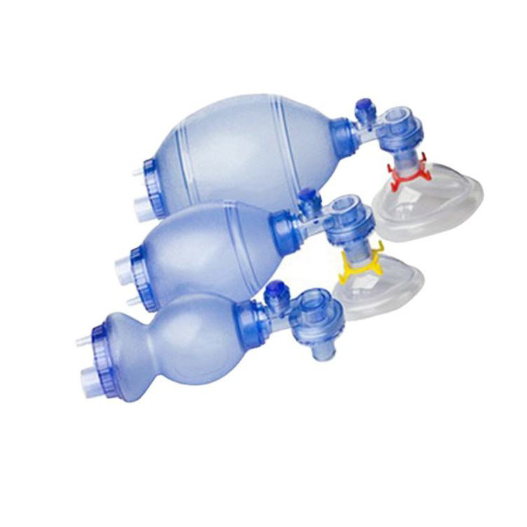 Portable Adult Neonatal Emergency Oxygen Pvc Resuscitation Device Set Ambu Bag