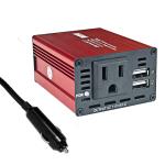 RED 150W Portable Car Inverter Dual USB Power Converter 12V DC to AC 110V 220V
