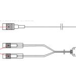 USN9810 Cables 04042313 , 2 Channel Clock Conversion Cable,30m