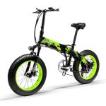 Non Slip Fat Tire Electric Bike Large Capacity Battery Strong Grip