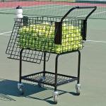 Metals Material Portable Beach Tennis Net Durable Tennis Ball Cart