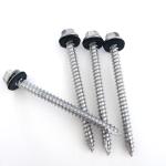 AISI 410 Type 17 Roofing Screws , ANSI Hex Washer Head Self Driving Screw SUS410